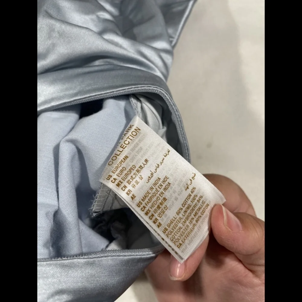 NIB‎ [ 1 Euro European ] Sham for Hudson Park Embroidered Tile